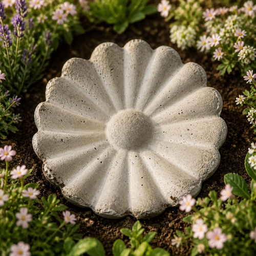Concrete Flower Garden Stone